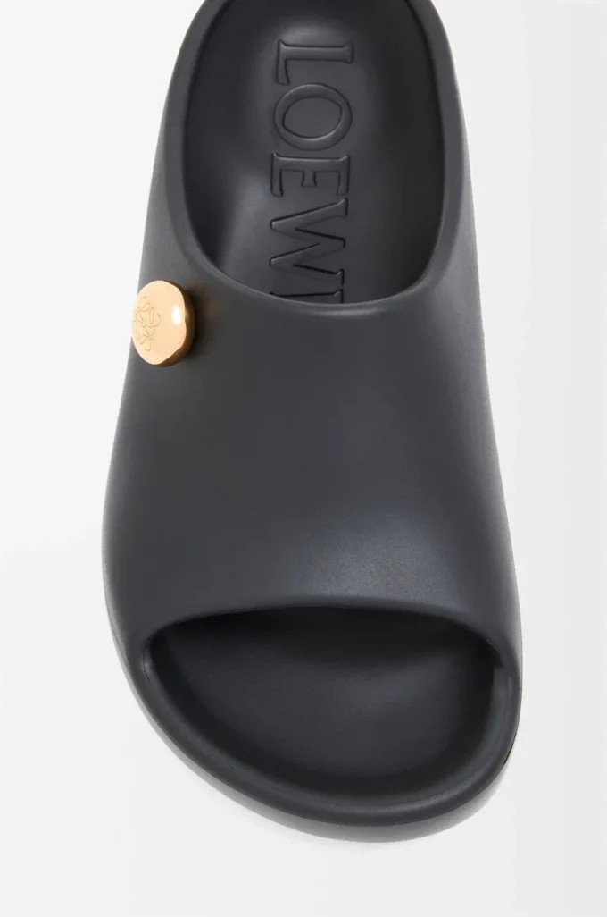 Chanclas Foam Pebble Negro/Dorado Chanclas Foam Pebble Negro/Dorado