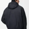Chaqueta acolchada de algodón técnico azul marino Chaqueta acolchada de algodón técnico azul marino