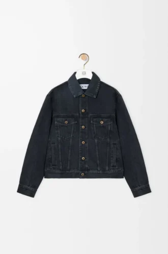 Chaqueta Anagram en denim negro Chaqueta Anagram en denim negro