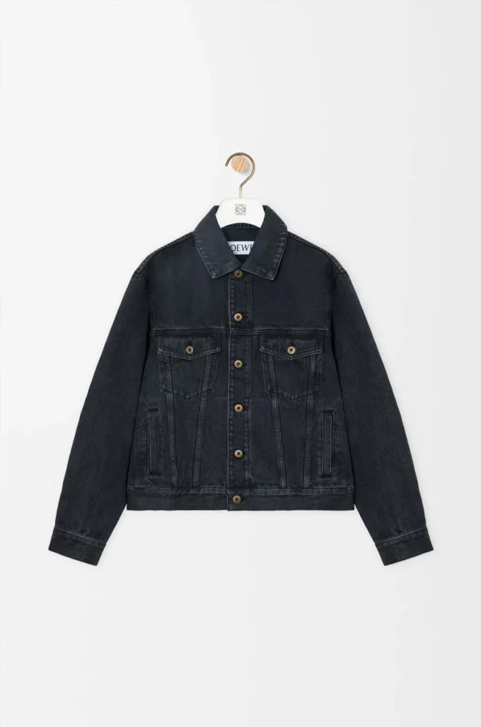 Chaqueta Anagram en denim negro Chaqueta Anagram en denim negro