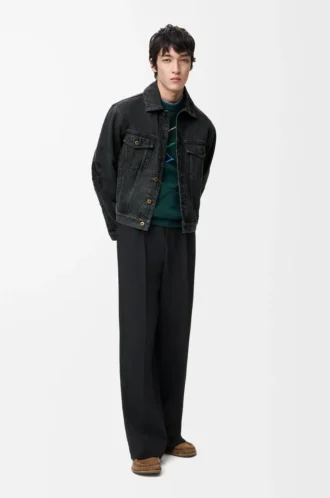 Chaqueta Anagram en denim negro Chaqueta Anagram en denim negro