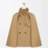 Chaqueta capa de algodón Beige Chaqueta capa de algodón Beige