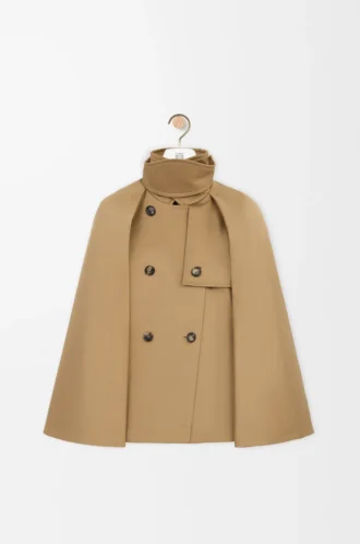 Chaqueta capa de algodón Beige Chaqueta capa de algodón Beige