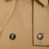 Chaqueta capa de algodón Beige Chaqueta capa de algodón Beige