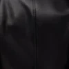 Chaqueta con cinturón de piel de cordero napa negra Chaqueta con cinturón de piel de cordero napa negra