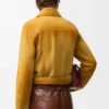 Chaqueta corta de piel de cordero ante Light Tan Chaqueta corta de piel de cordero ante Light Tan