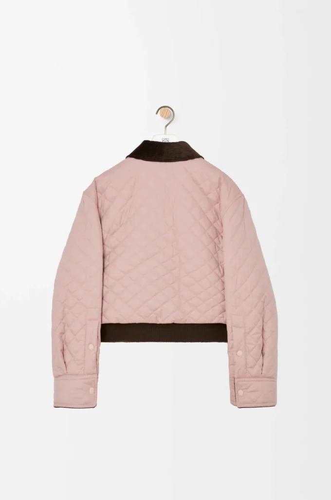Chaqueta corta de tejido técnico Rosa claro Chaqueta corta de tejido técnico Rosa claro