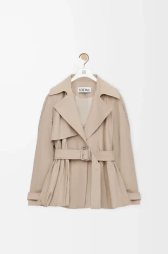 Chaqueta de algodón beige