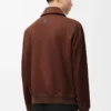 Chaqueta de algodón marrón/marrón oscuro Chaqueta de algodón marrón/marrón oscuro