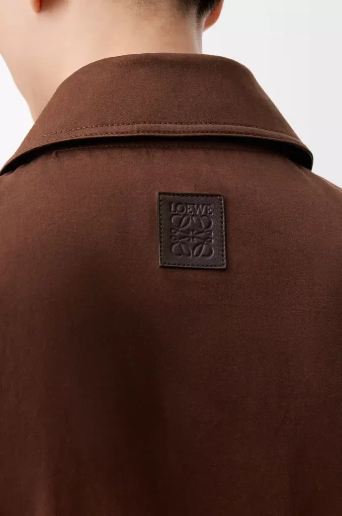 Chaqueta de algodón marrón/marrón oscuro Chaqueta de algodón marrón/marrón oscuro