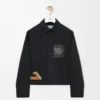 Chaqueta de algodón negro Chaqueta de algodón negro