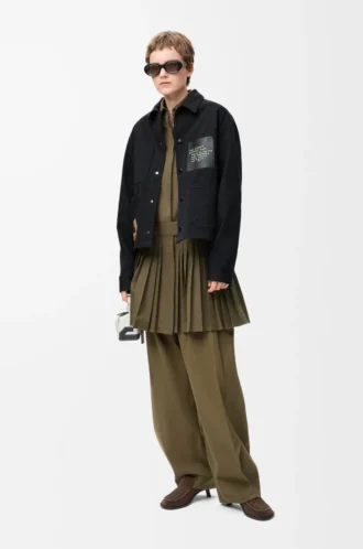 Chaqueta de algodón negro