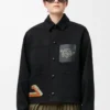 Chaqueta de algodón negro Chaqueta de algodón negro