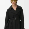 Chaqueta de algodón negro Chaqueta de algodón negro