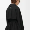 Chaqueta de algodón negro Chaqueta de algodón negro