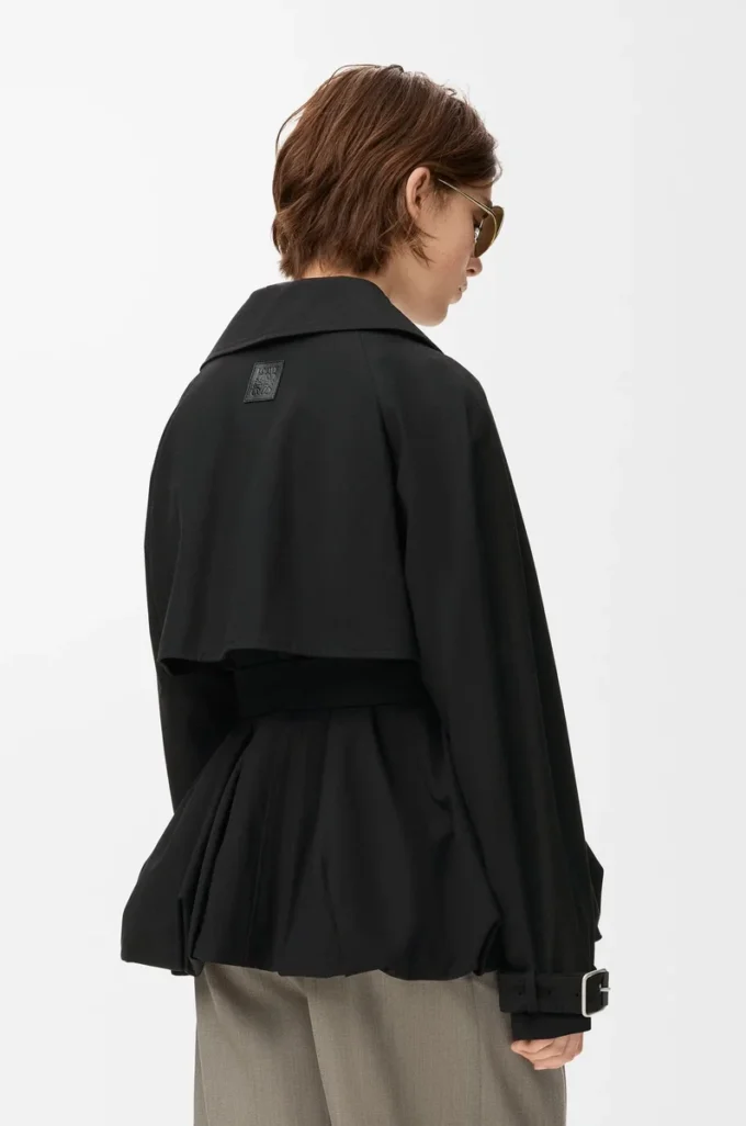 Chaqueta de algodón negro Chaqueta de algodón negro