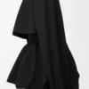 Chaqueta de algodón negro Chaqueta de algodón negro