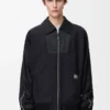 Chaqueta de chándal de lana azul marino/gris Chaqueta de chándal de lana azul marino/gris