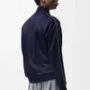 Chaqueta de chándal en jersey técnico azul marino oscuro Chaqueta de chándal en jersey técnico azul marino oscuro