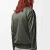 Chaqueta de chándal en jersey técnico verde caqui Chaqueta de chándal en jersey técnico verde caqui