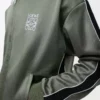 Chaqueta de chándal en jersey técnico verde caqui Chaqueta de chándal en jersey técnico verde caqui