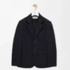 Chaqueta de lana azul marino oscuro