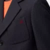 Chaqueta de lana azul marino oscuro
