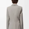 Chaqueta de lana beige claro jaspeado Chaqueta de lana beige claro jaspeado