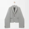 Chaqueta de lana gris