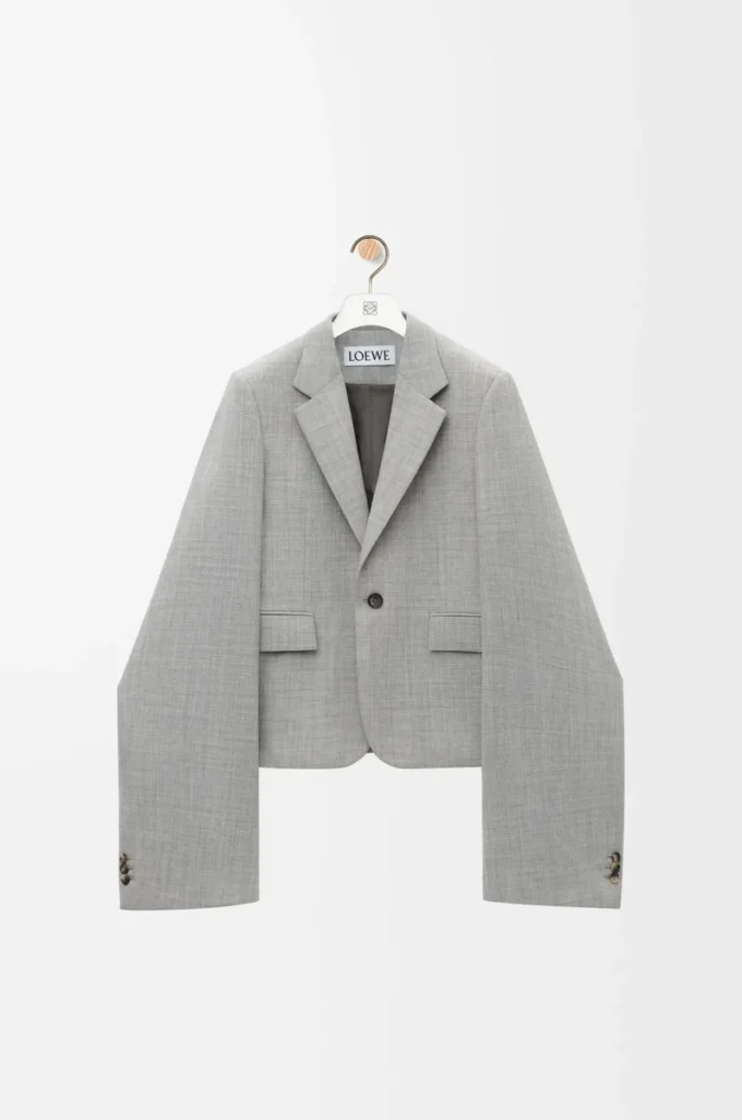 Chaqueta de lana gris