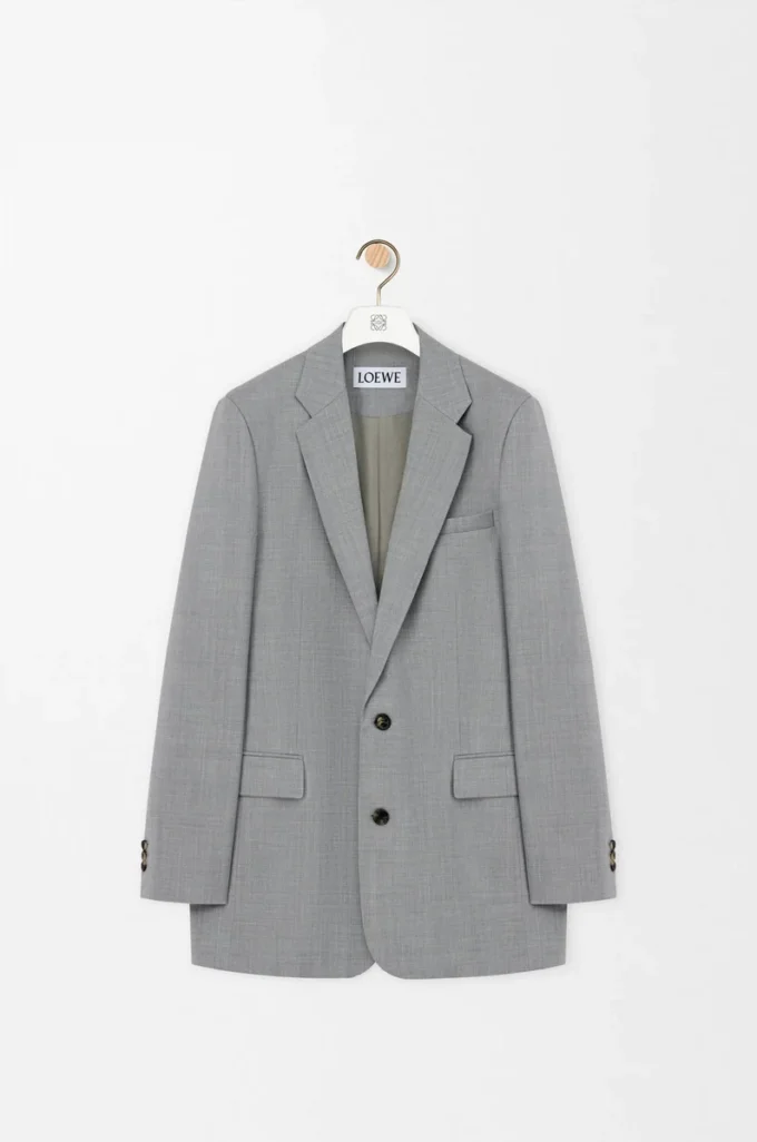 Chaqueta de lana gris Chaqueta de lana gris