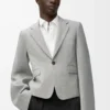 Chaqueta de lana gris