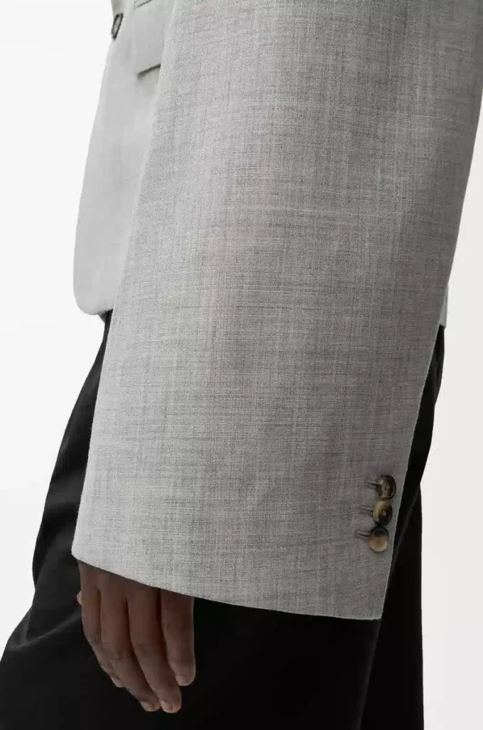 Chaqueta de lana gris