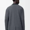Chaqueta de lana gris jaspeado Chaqueta de lana gris jaspeado