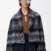 Chaqueta de mezcla de mohair y lana Azul/Multicolor Chaqueta de mezcla de mohair y lana Azul/Multicolor