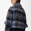 Chaqueta de mezcla de mohair y lana Azul/Multicolor Chaqueta de mezcla de mohair y lana Azul/Multicolor