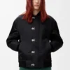 Chaqueta de nailon negro