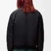 Chaqueta de nailon negro