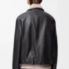 Chaqueta de piel de búfalo napa. Negro Chaqueta de piel de búfalo napa. Negro