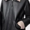 Chaqueta de piel de búfalo napa. Negro Chaqueta de piel de búfalo napa. Negro