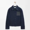 Chaqueta de trabajo en denim azul índigo Chaqueta de trabajo en denim azul índigo