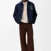 Chaqueta de trabajo en denim azul índigo Chaqueta de trabajo en denim azul índigo