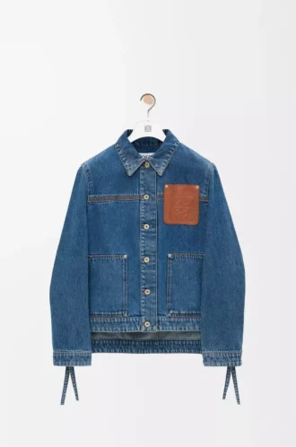 Chaqueta de trabajo en denim azul vaquero