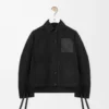 Chaqueta de trabajo en mezcla de cupro Negro Chaqueta de trabajo en mezcla de cupro Negro