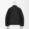 Chaqueta de trabajo en mezcla de cupro Negro Chaqueta de trabajo en mezcla de cupro Negro