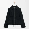 Chaqueta en mezcla de algodón Negro Chaqueta en mezcla de algodón Negro