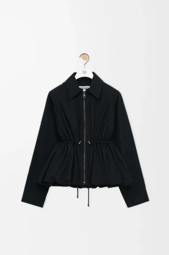 Chaqueta en mezcla de algodón Negro