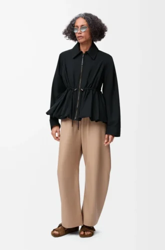 Chaqueta en mezcla de algodón Negro