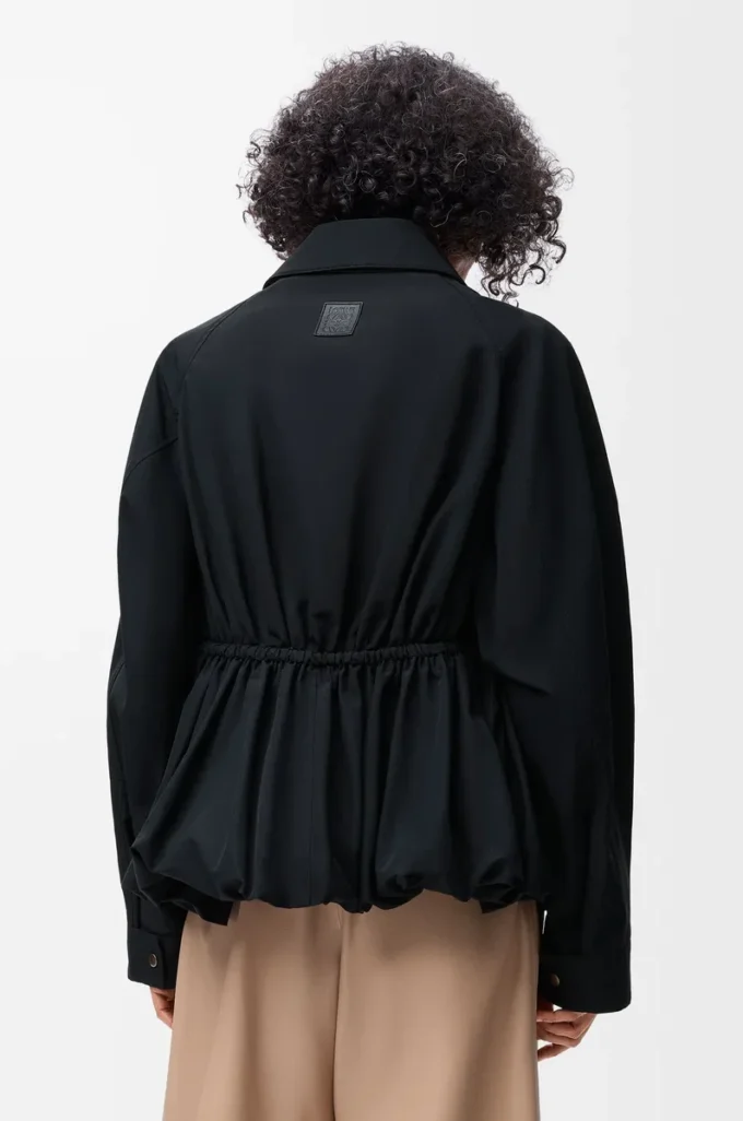 Chaqueta en mezcla de algodón Negro Chaqueta en mezcla de algodón Negro