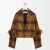 Chaqueta en mezcla de mohair y lana Amarillo/Multicolor Chaqueta en mezcla de mohair y lana Amarillo/Multicolor